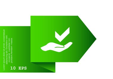 el web simgesi üzerinde onay işareti