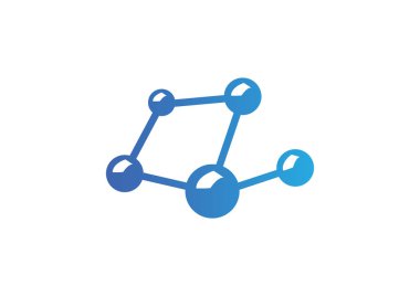 Moleküler bileşik web simgesi.