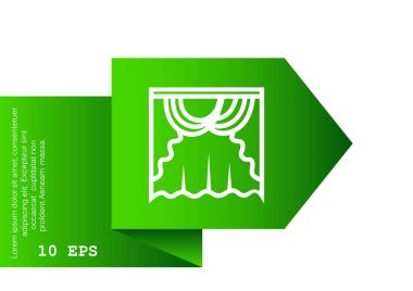 Perdeleri web simgesi.