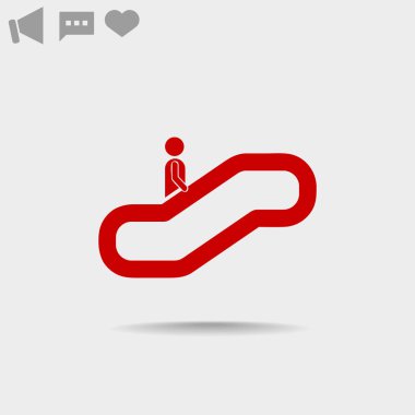 Yürüyen merdiven web simgesi