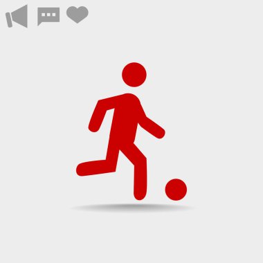 Futbol oyuncu siluet