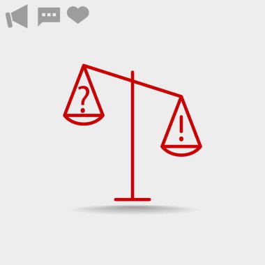 ölçekler web simgesi. 