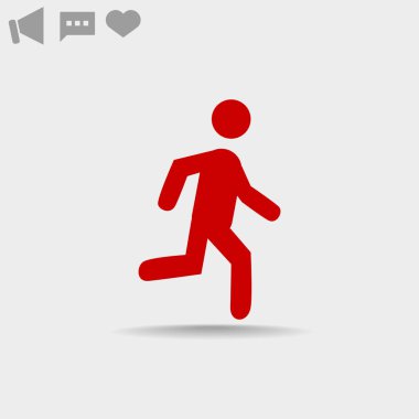 erkek figürü çalışan simgesi