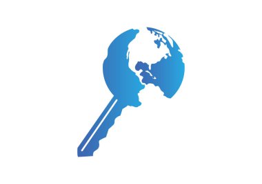 Dünya web simgesi anahtarı