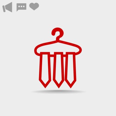 Kravatlar web simgesi. 