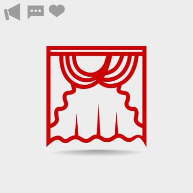 Perdeleri web simgesi.