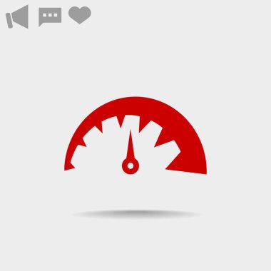 Basit hız göstergesi web simgesi