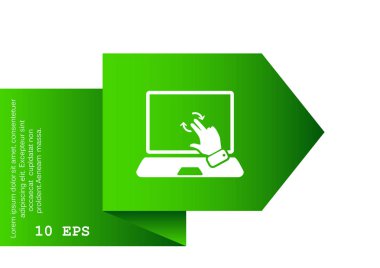 Dokunmatik ekran web simgesi. 