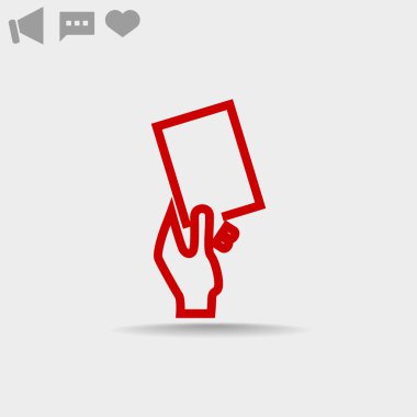 Futbol kartı elinde