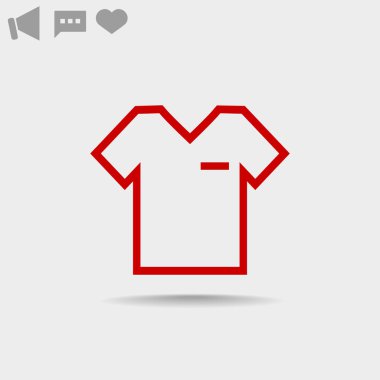T-shirt web simgesi