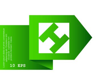 Kare simgesi dört ok