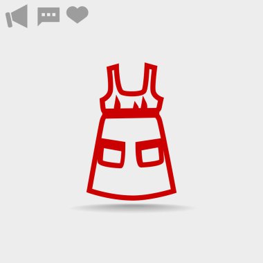elbise web simgesi.