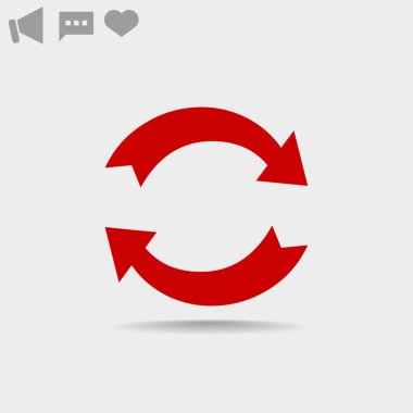 döndürme oklarını bir daire web simgesi. 