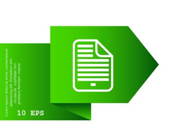 Belge dosya basit web simgesi