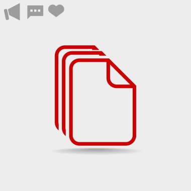 Dosyaları veya belgeleri web simgesi