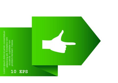 El ile düz parmak işaret