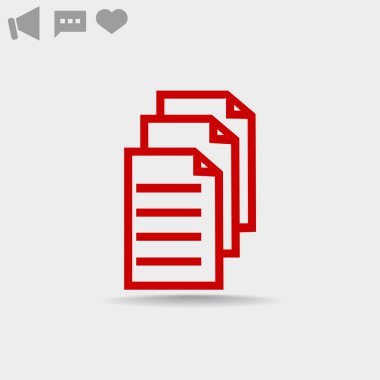 Dosyaları veya belgeleri web simgesi