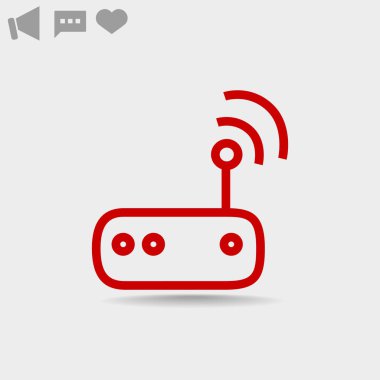 yönlendirici basit simgesi