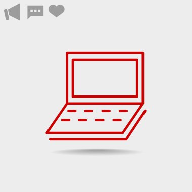 Basit dizüstü web simgesi