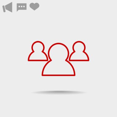 Grup insanların web simgesi