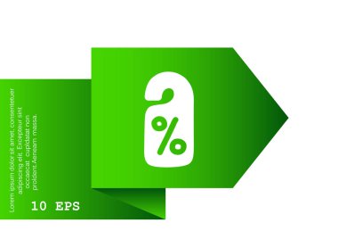 etiketi ile yüzde işareti simgesi 