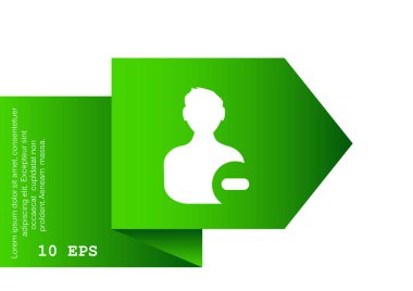 ilgili kişi web simge Sil.