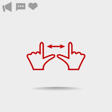 Dokunmatik ekran web simgesi