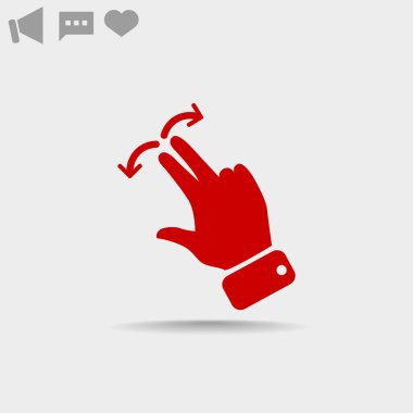 Dokunmatik ekran web simgesi