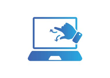 Dokunmatik ekran web simgesi. 