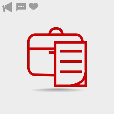 Evrak Çantası'nı basit simgesi