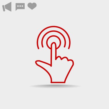 Dokunmatik ekran web simgesi