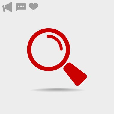 Basit büyüteç simgesini