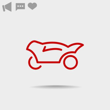 Motosiklet web simgesi.