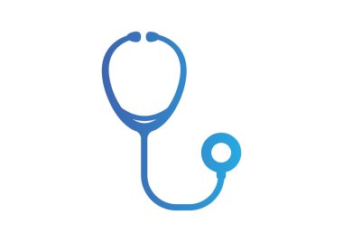 Stetoskop basit web simgesi 