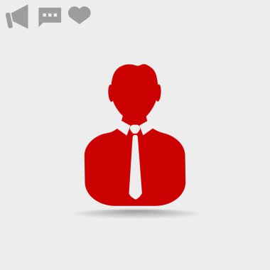 işadamı web simgesi. 