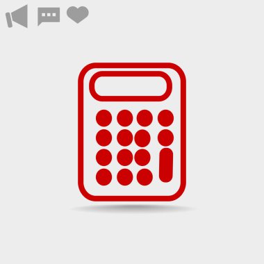 hesap makinesi web simgesi. 