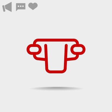 Basit bebek bezi web simgesi