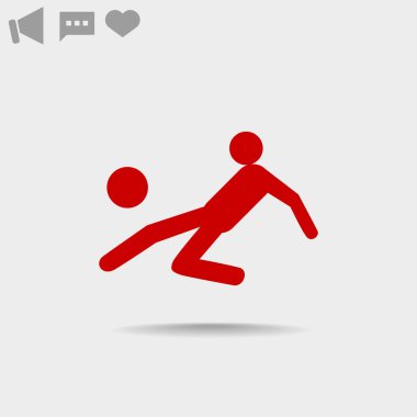 Futbol oyuncu siluet