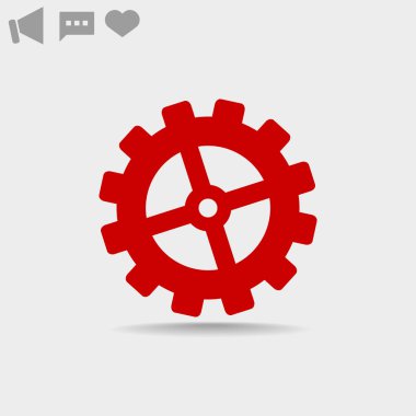 Tek yönlü dişli basit simgesini