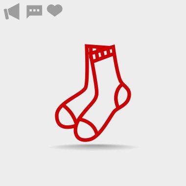 Çorap web simgesi.