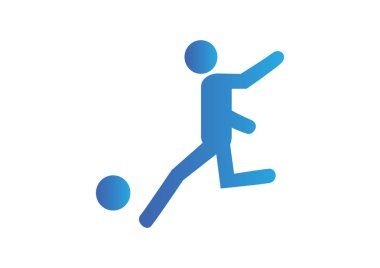 Futbol oyuncu siluet