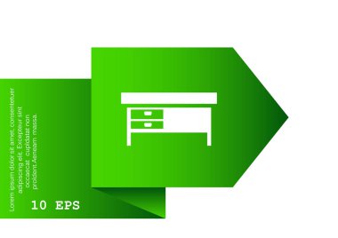 Basit ofis Resepsiyon simgesi
