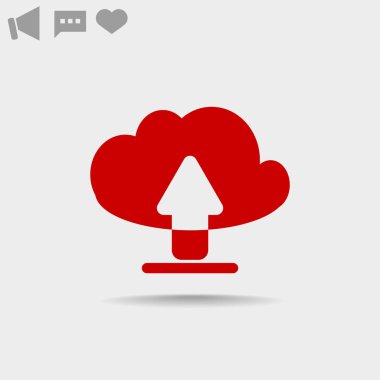 Bulut dosya download simgesi