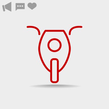 Motosiklet web simgesi.