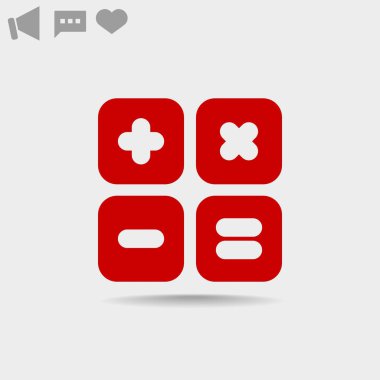 hesap makinesi web simgesi. 