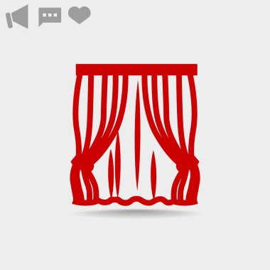 Perdeleri web simgesi.