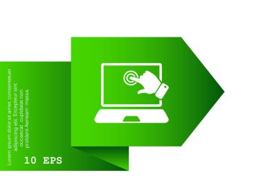 Dokunmatik ekran web simgesi. 