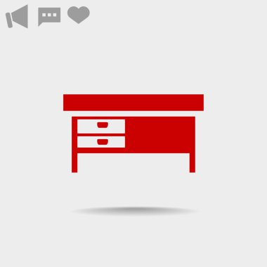 Basit ofis Resepsiyon simgesi