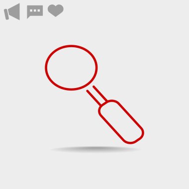 Basit büyüteç simgesini