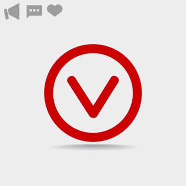 Onay işareti web simgesi